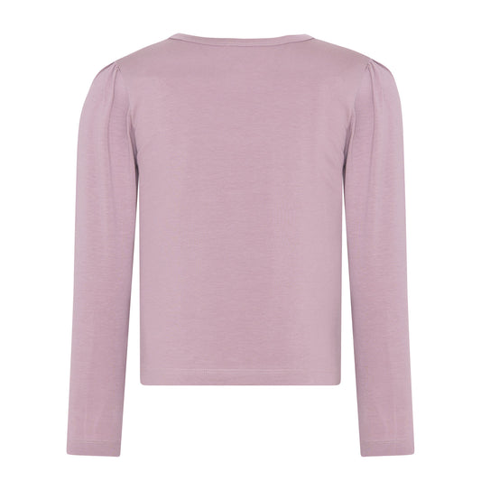 Minymo Langarm Shirt Herz Elderberry