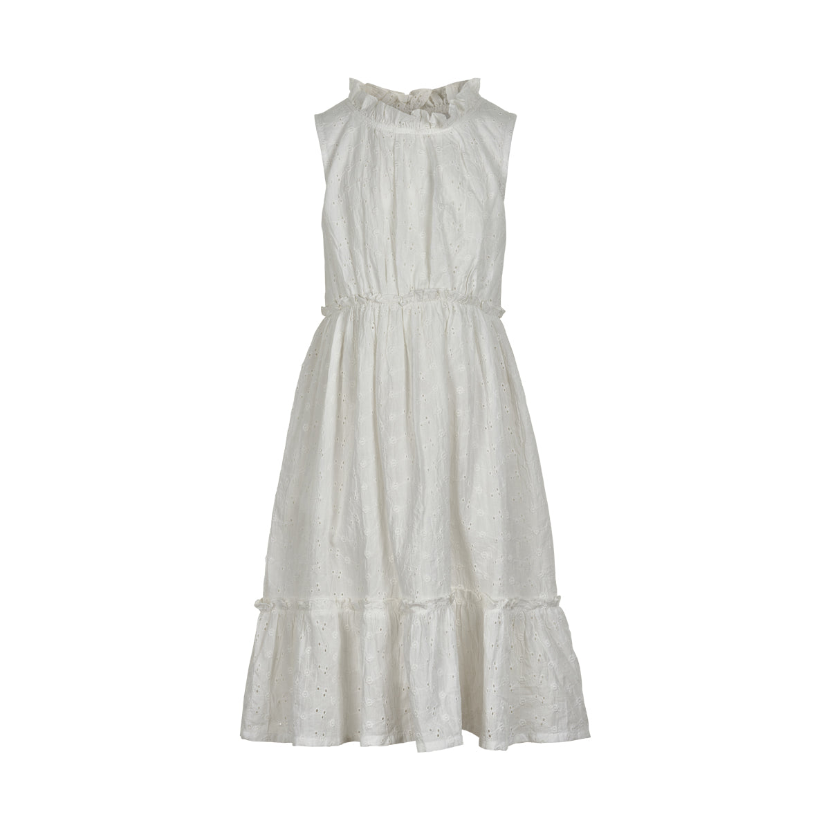Creamie Kleid Embroidery Cloud lang