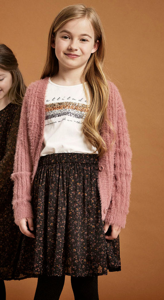 Creamie Langarm Shirt Sequins weiß