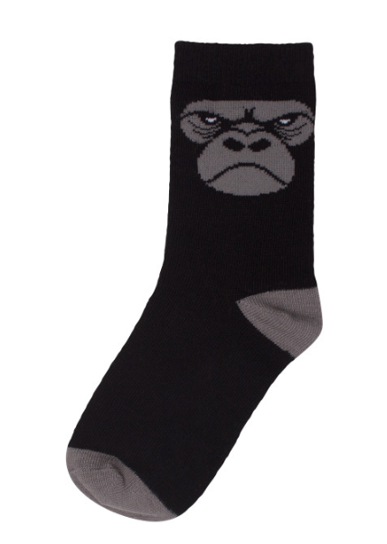 DYR Socken Gorilla schwarz