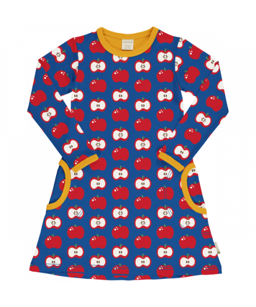 maxomorra Langarm Kleid FARM APPLE