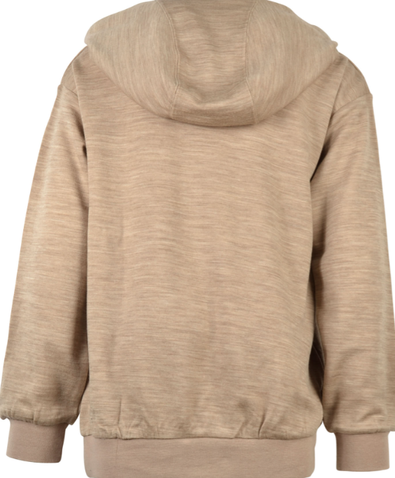Hust & Claire Sanu Kapuzenpullover Wolle Bambus Biscuit melange