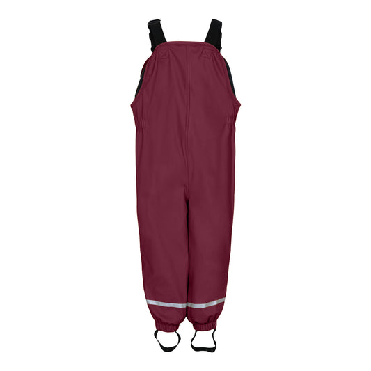 LEGO Fleece gefütterte Regenhose mit Latz LWPUELO 703 bordeaux