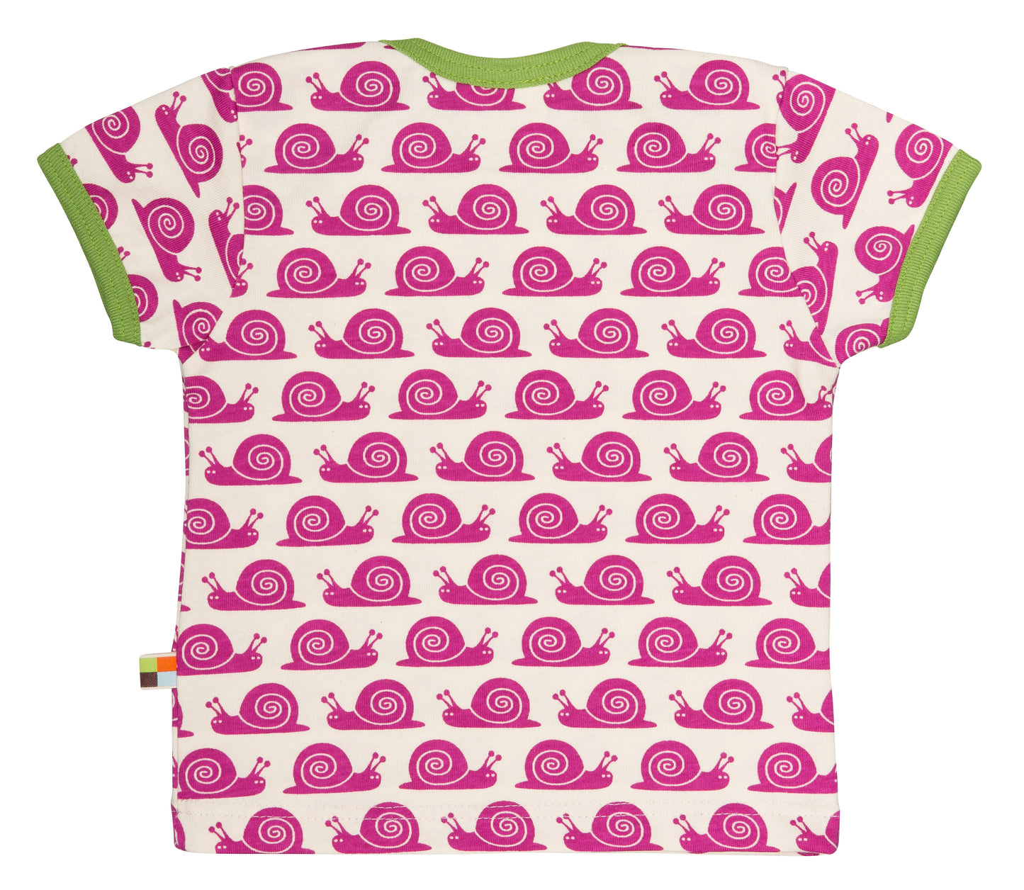 Loud+Proud Kurzarm Shirt Schnecke fuchsia