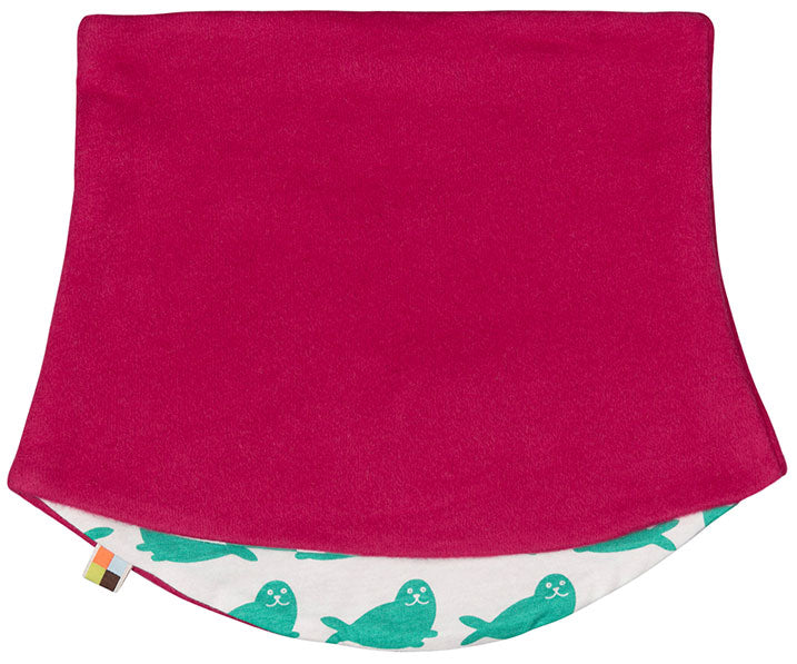 Loud+Proud Wende Loop Schlauchschal Fleece beere