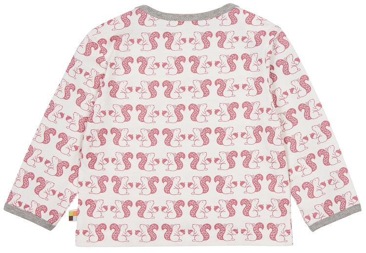 Loud + Proud Langarm Shirt Eichhörnchen Mauve