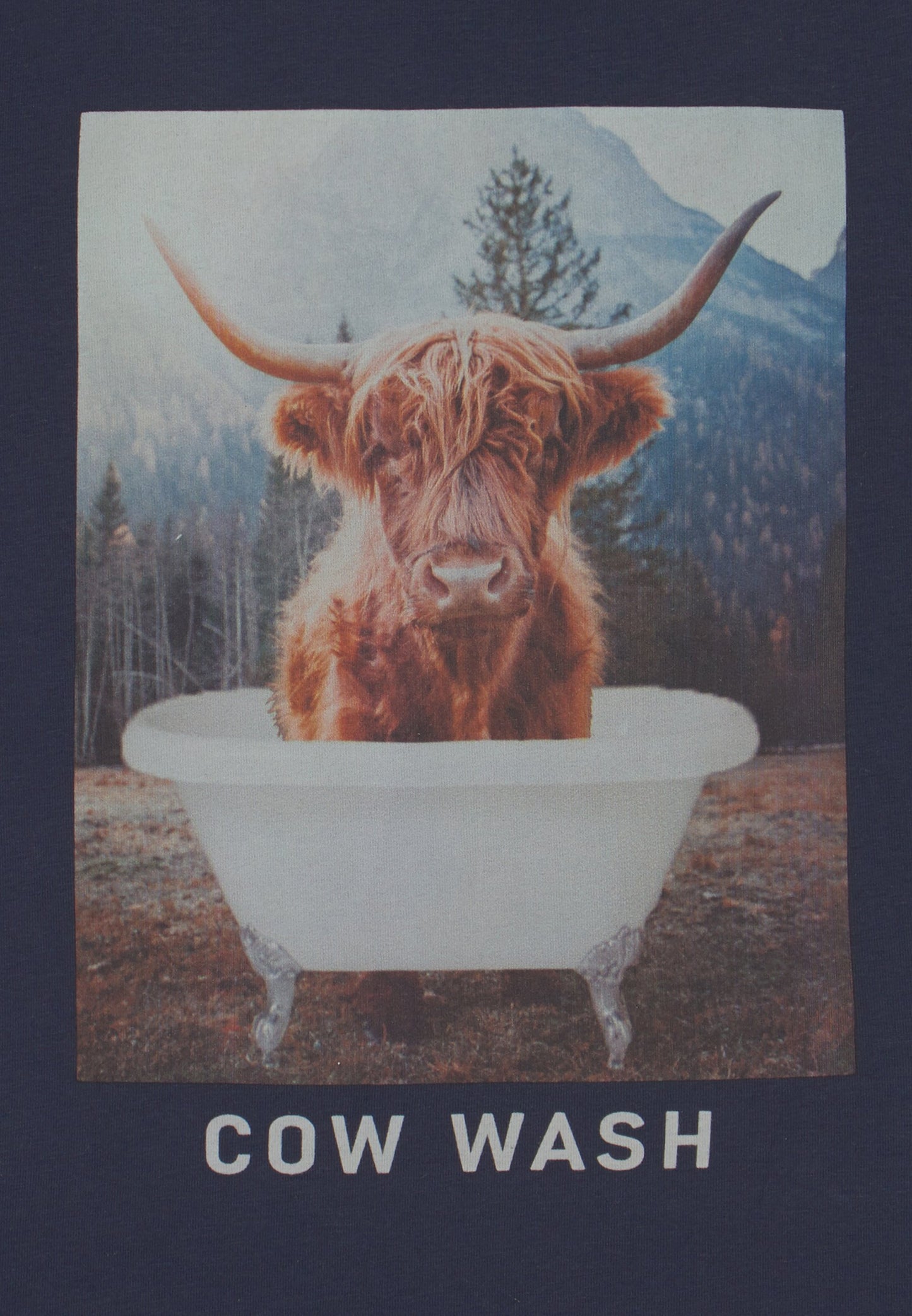 THE NEW Langarm Shirt VILLION COW WASH blau