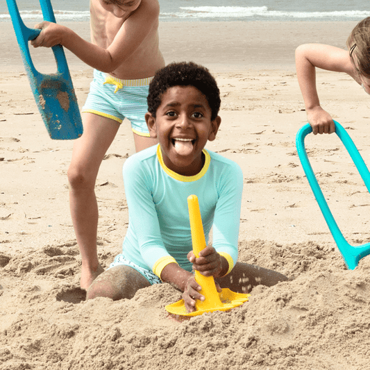 Quut Triplet Sandspielzeug gelb