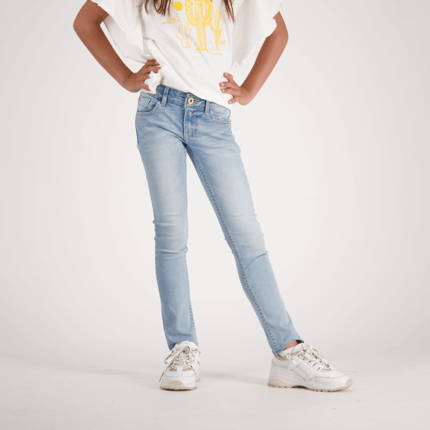 Vingino Mädchen Skinny Jeans AMIA CROPPED Light Indigo