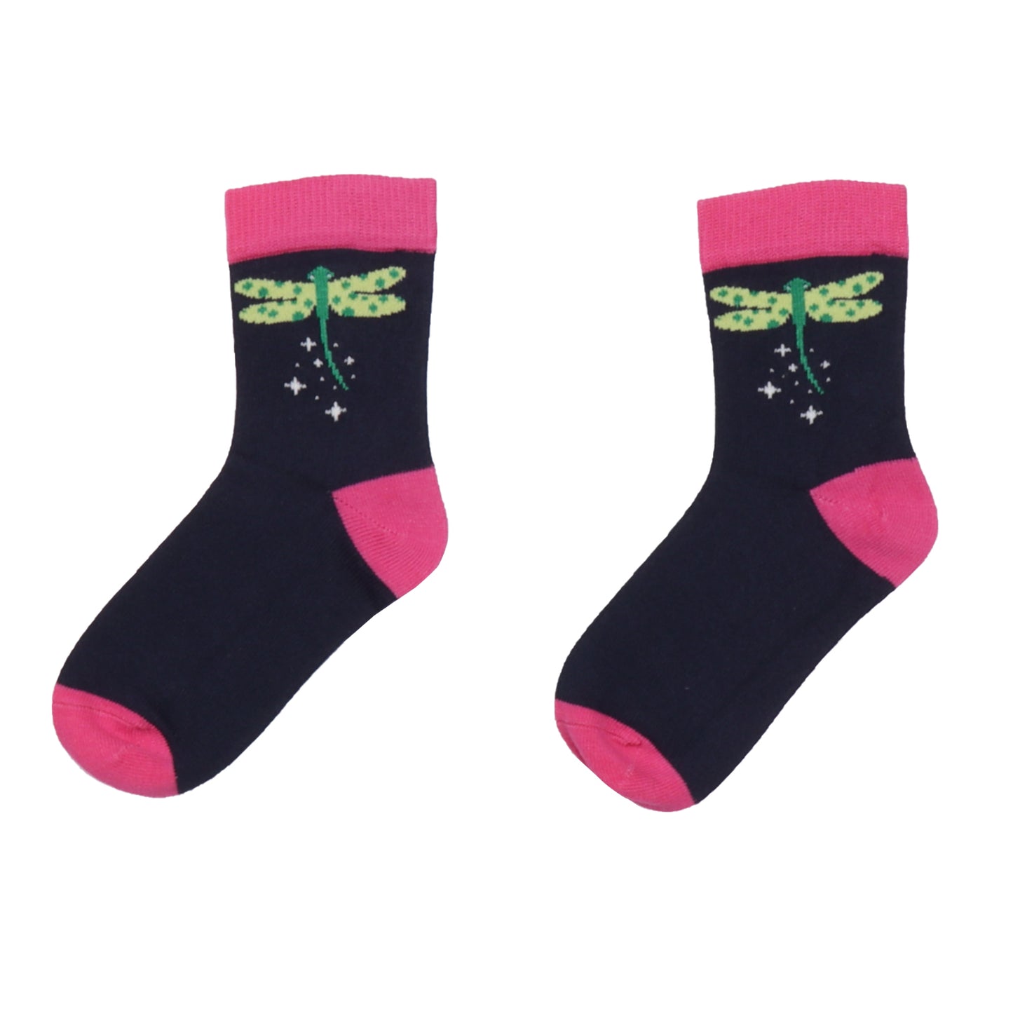 Walkiddy Socken Blue Seahorses/Colorful Dragonflies