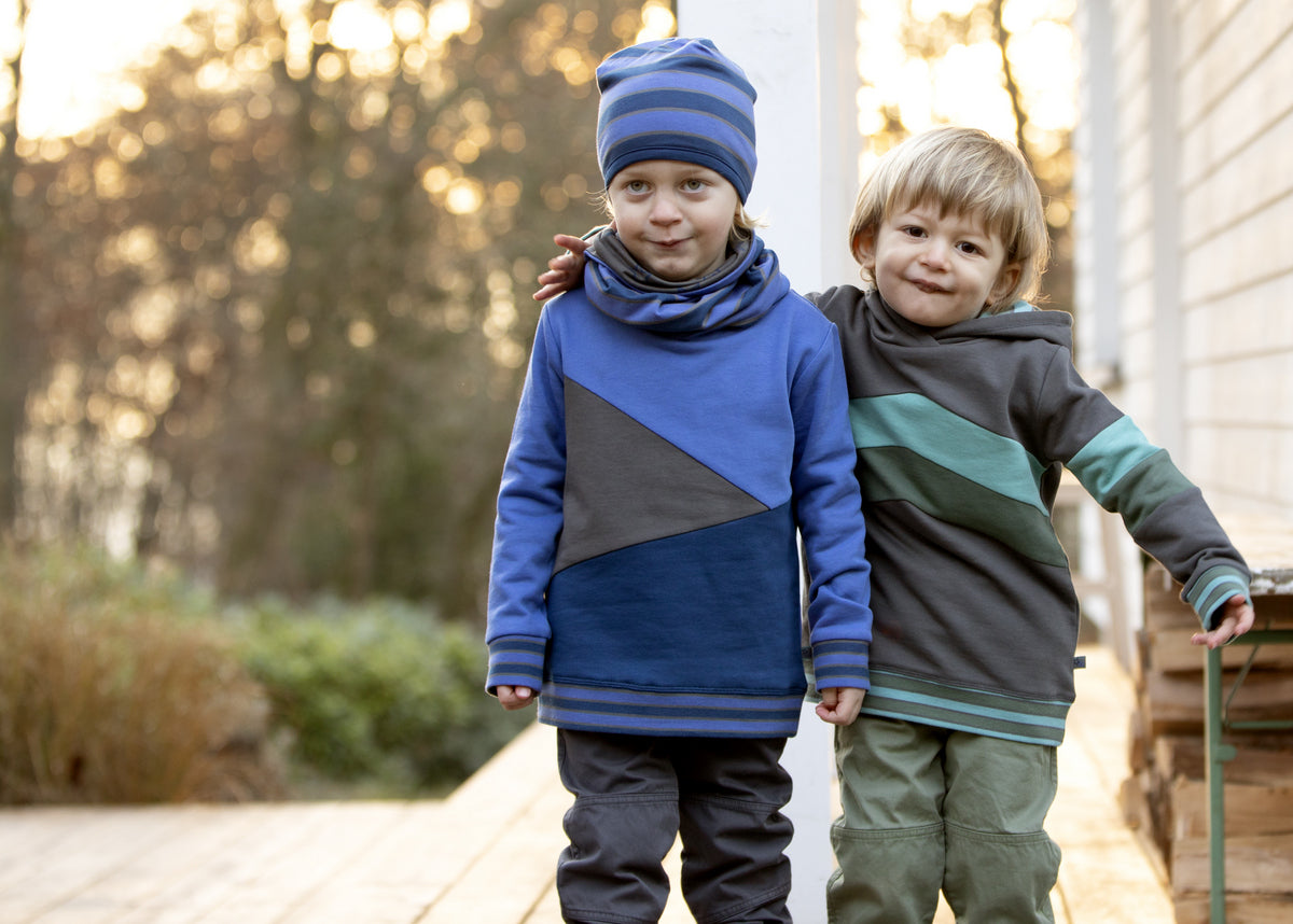 Enfant Terrible Sweatshirt mit Colourblocking blau