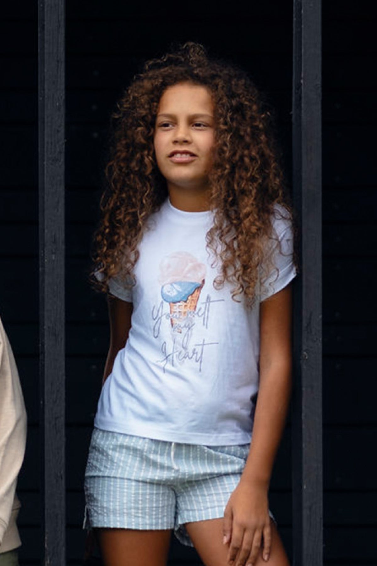 Hust & Claire Amarisa Kurzarm Shirt White Icecream