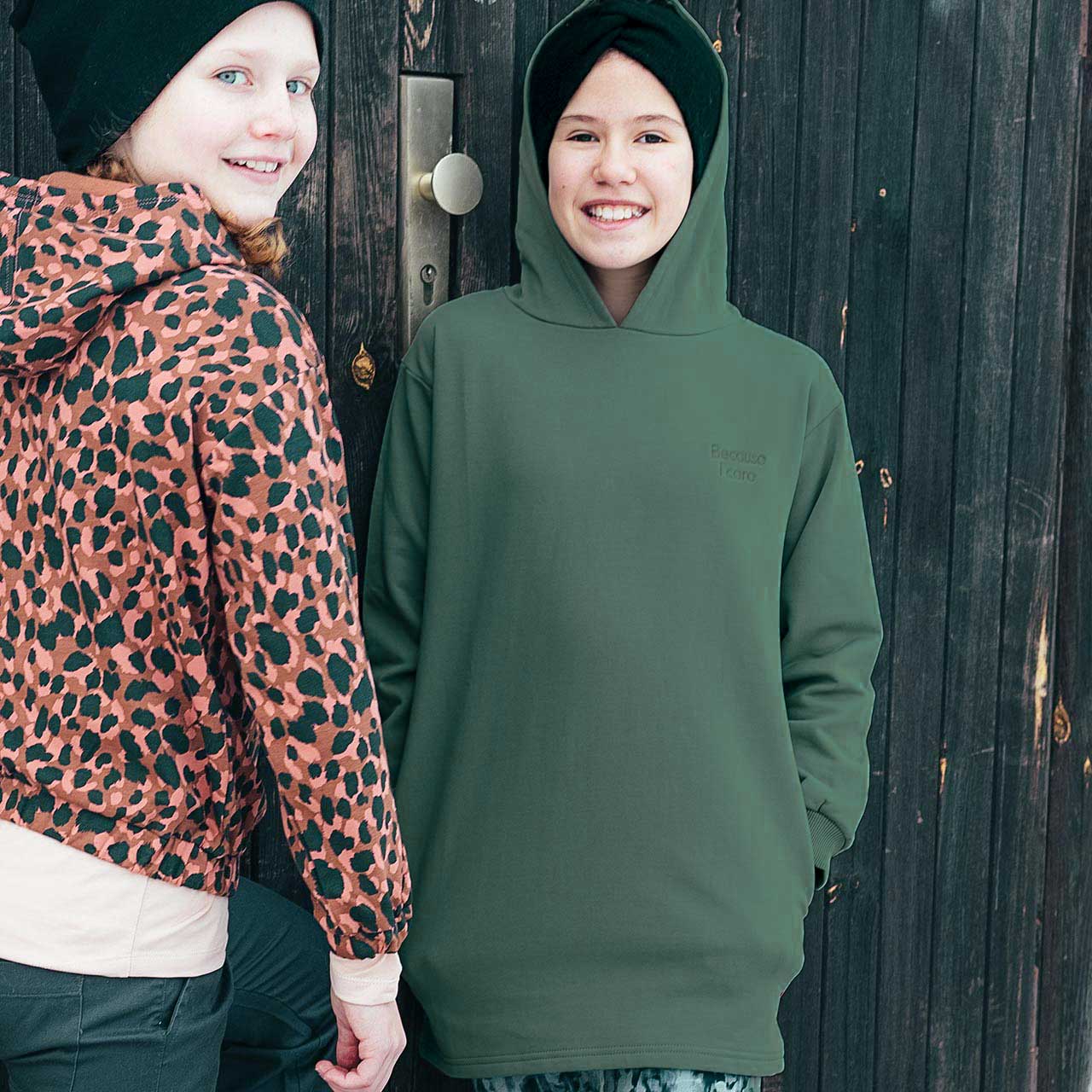 Hust & Claire Kaley Kapuzenkleid Pineneedle