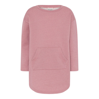 Minymo Langarm Sweatkleid altrosa