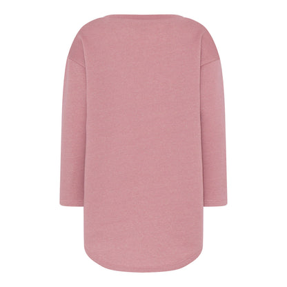 Minymo Langarm Sweatkleid altrosa