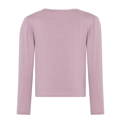 Minymo Langarm Shirt Herz Elderberry