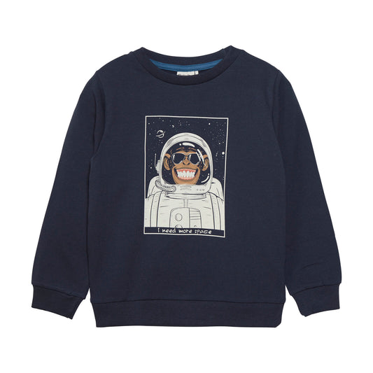 Minymo Sweatshirt "Affe im All"