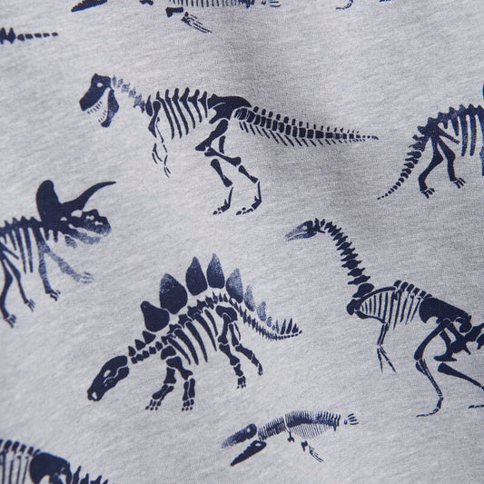 Minymo Sweatshirt Dinosaurier grau