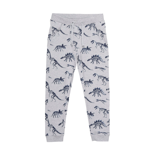Minymo Sweat Hose Jogginghose Dinosaurier grau