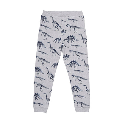 Minymo Sweat Hose Jogginghose Dinosaurier grau