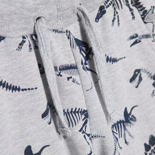 Minymo Sweat Hose Jogginghose Dinosaurier grau