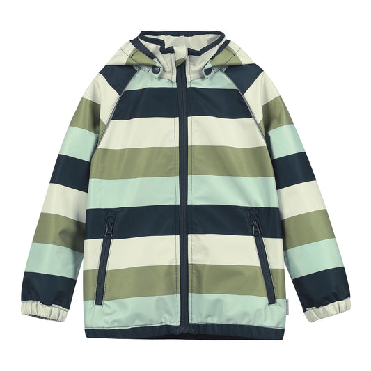 Minymo Softshell Jacke Stripe Blue Nights