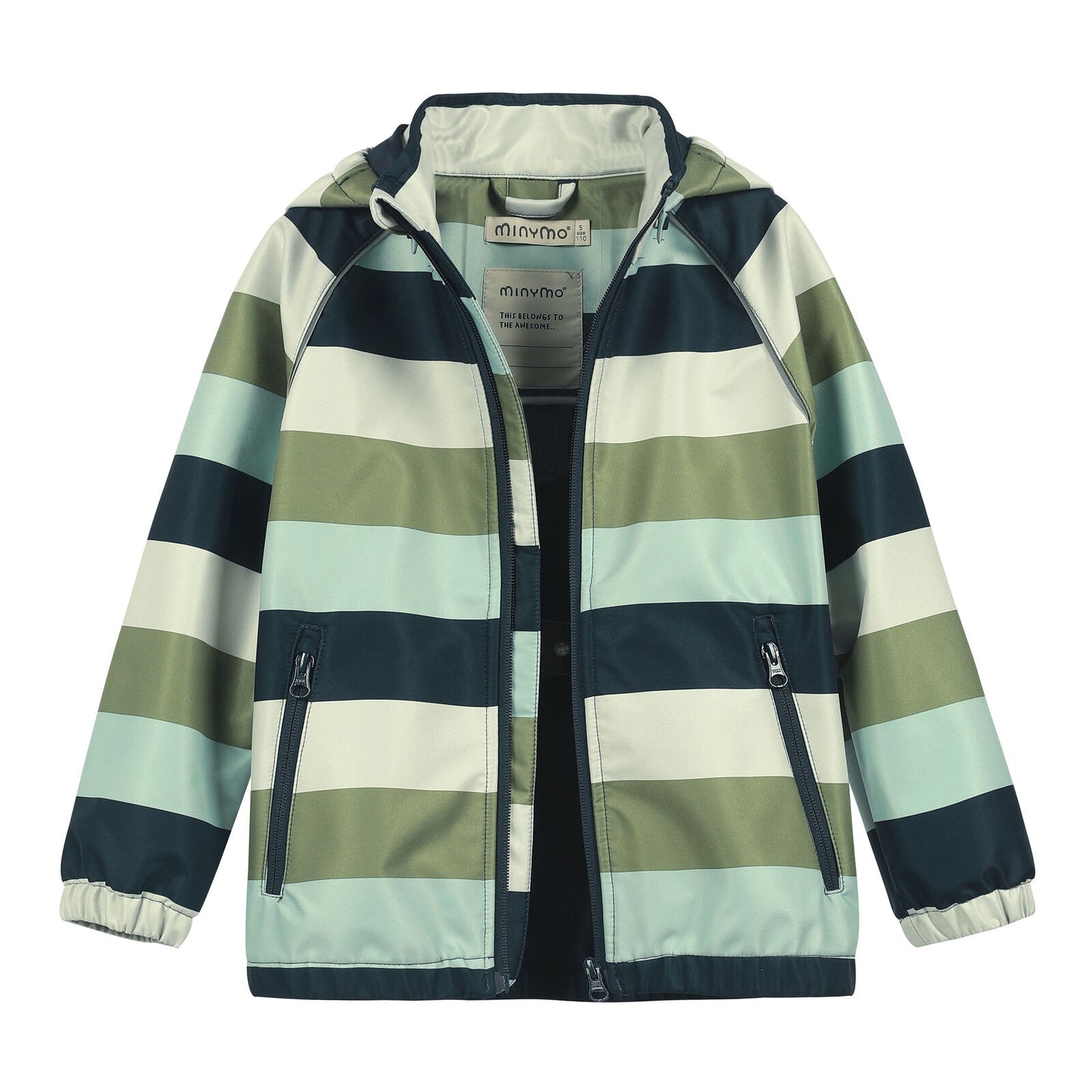 Minymo Softshell Jacke Stripe Blue Nights