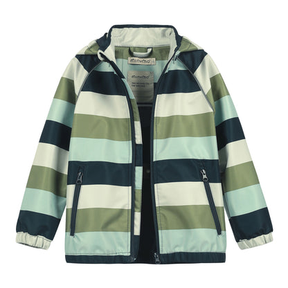 Minymo Softshell Jacke Stripe Blue Nights