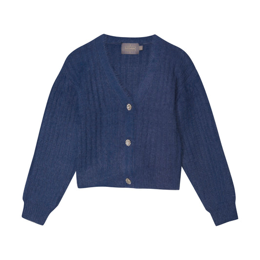 Creamie Strick Cardigan Vintage Indigo