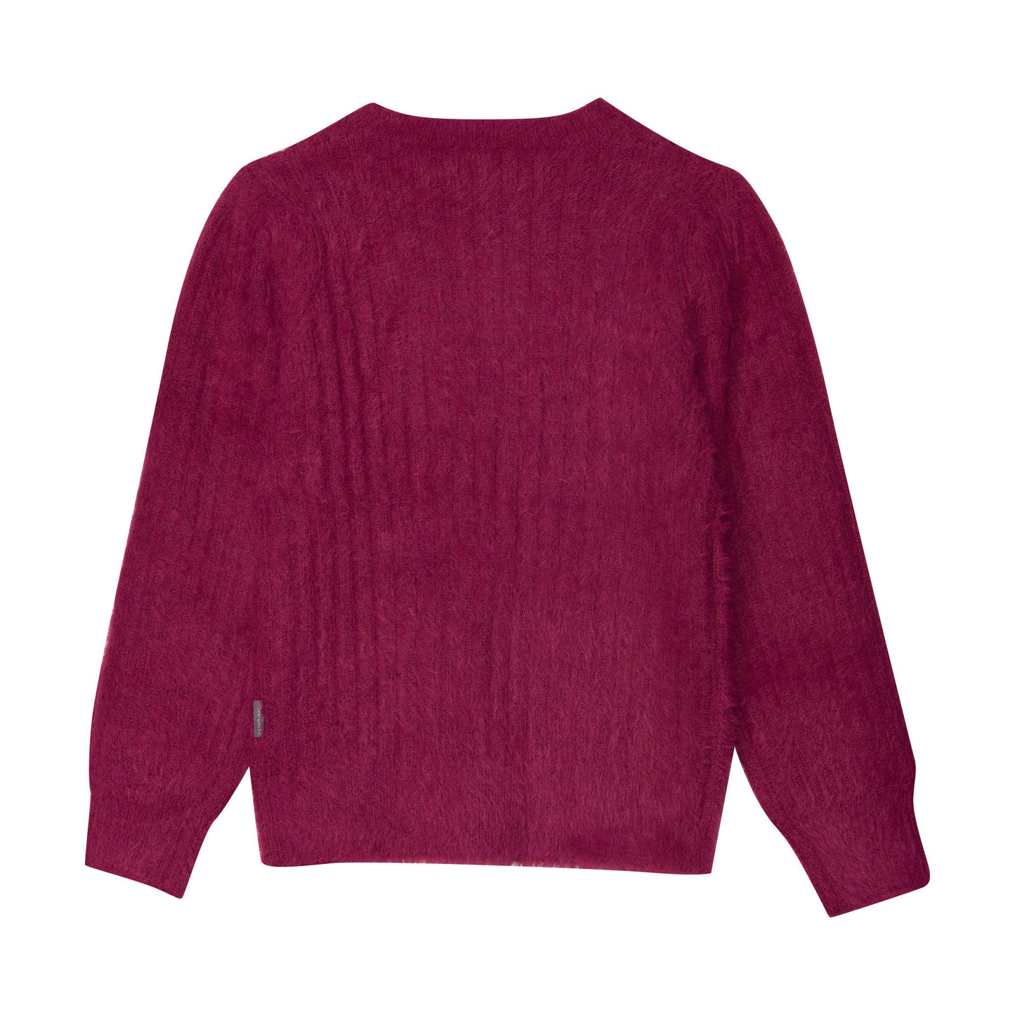 Creamie Strick Pullover Raspberry Radiance