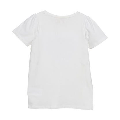 Creamie Kurzarm Shirt Pailletten Herz Xenon Blue