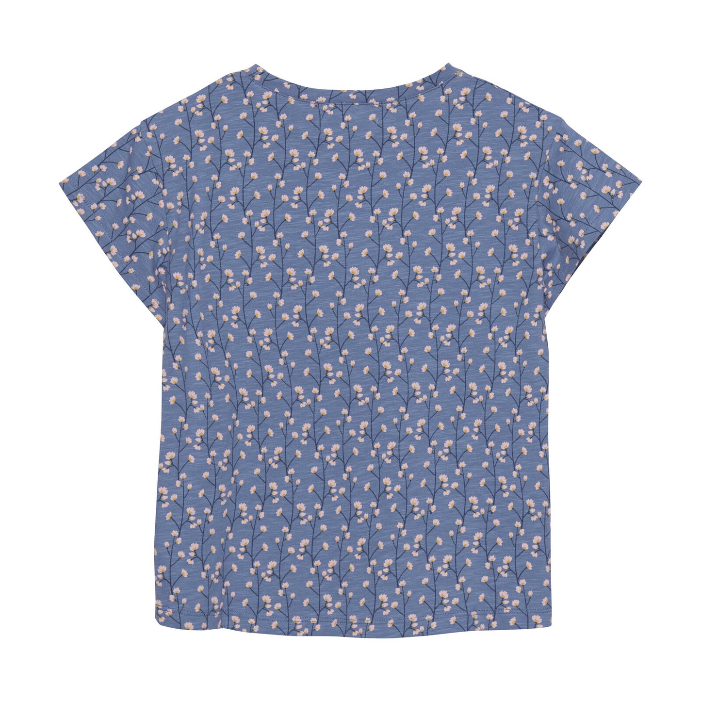 Creamie Kurzarm Shirt Blumen Country Blue