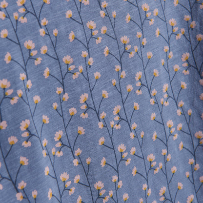 Creamie Kurzarm Shirt Blumen Country Blue
