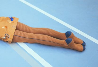 Ba*Ba Kidswear Strumpfhose Brown sugar stripe
