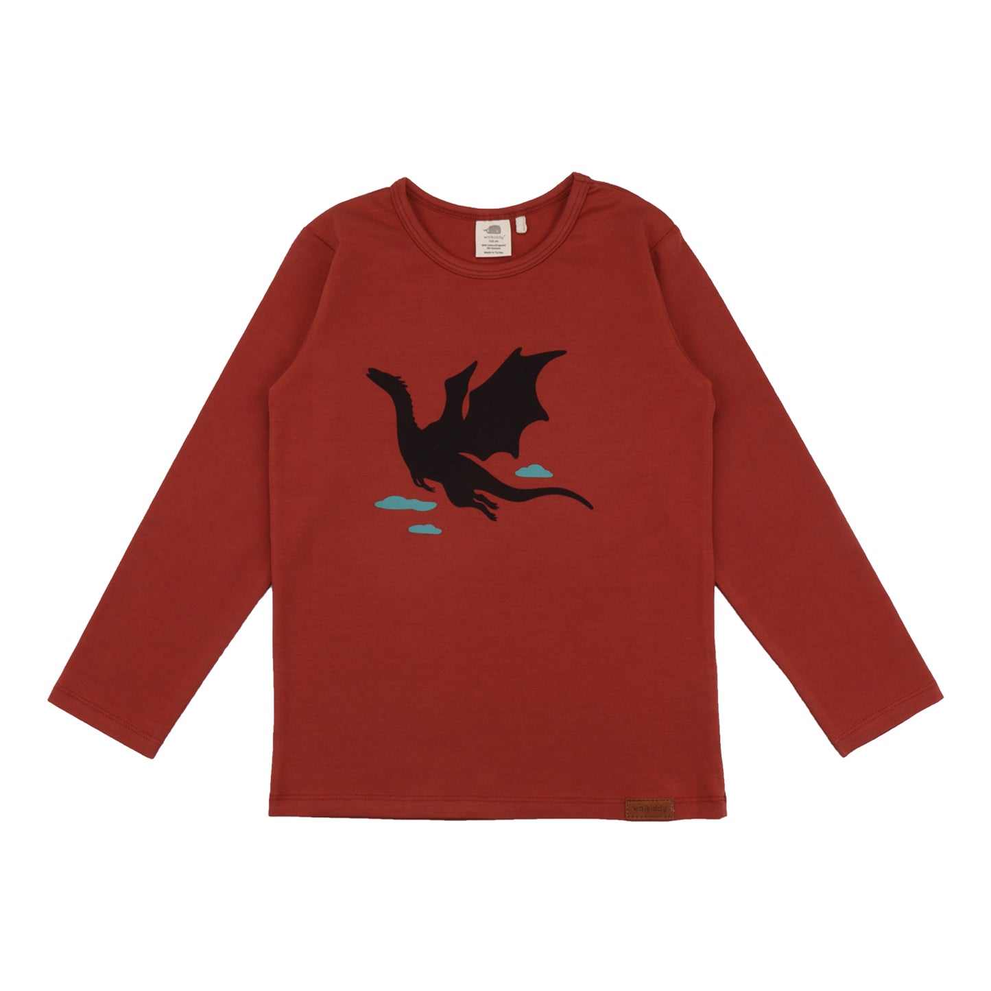 Walkiddy Langarm Shirt Castleland Frontprint Drache
