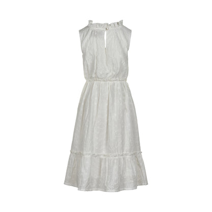 Creamie Kleid Embroidery Cloud lang
