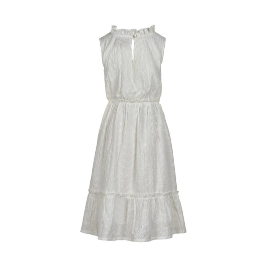 Creamie Kleid Embroidery Cloud lang