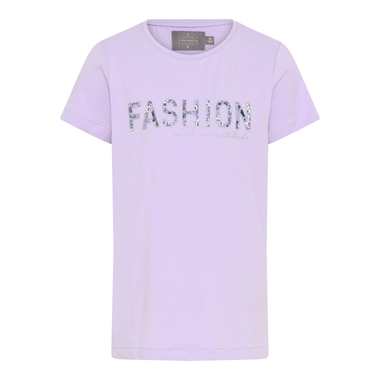 Creamie Kurzarm Shirt Fashion Pastel Lilac