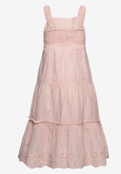 Creamie Kleid Embroidery Lotus