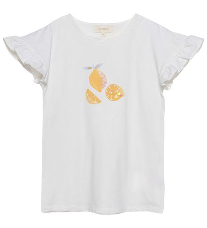Creamie Kurzarm Shirt Zitrone Cloud
