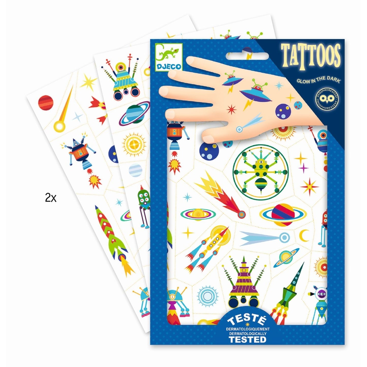 Djeco Tattoos Weltraum Kuriosität