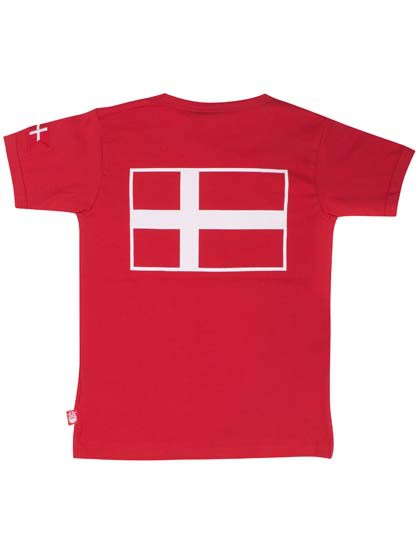 Danefae Basic Kurzarm Shirt Red ERIK Flag