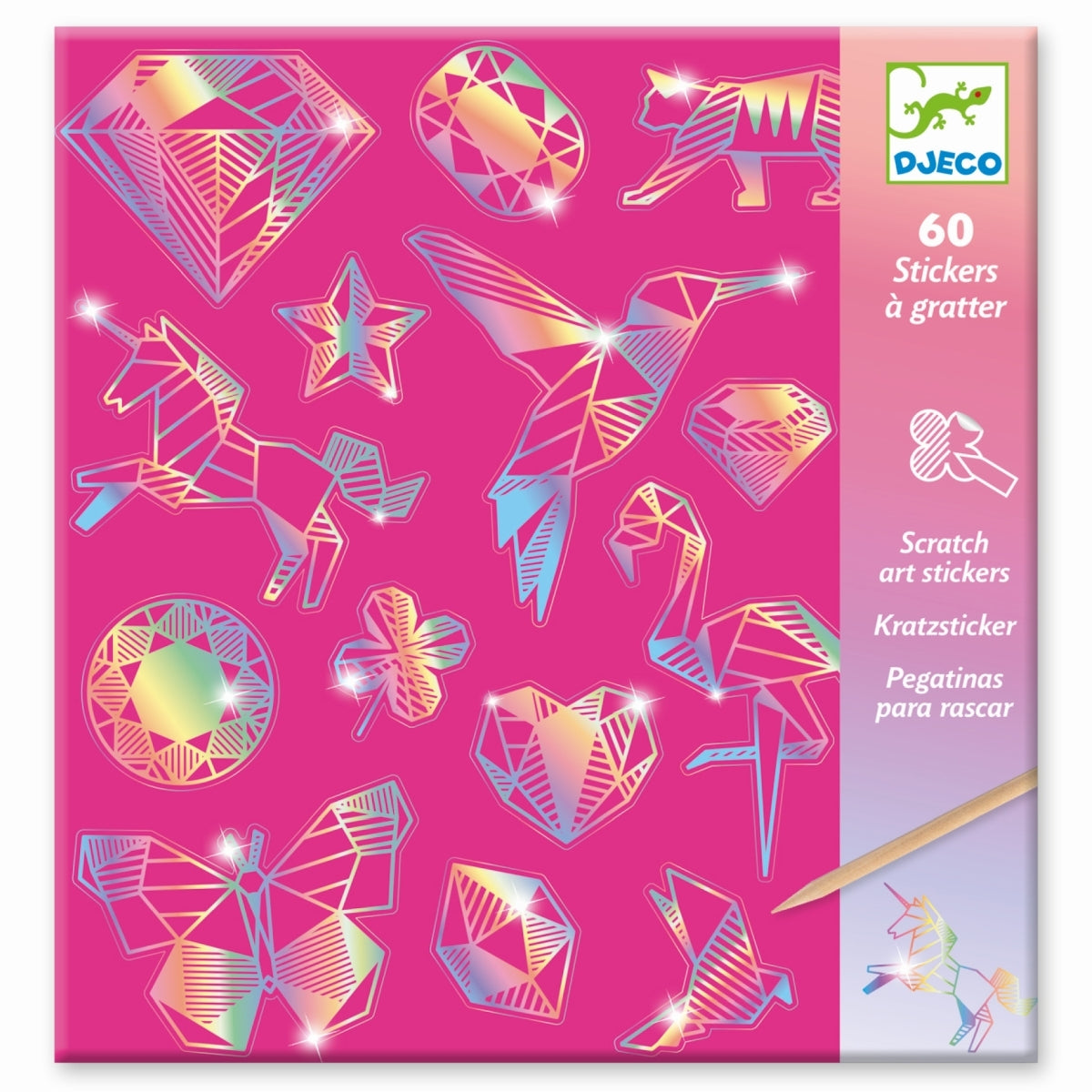 Djeco Kratzbild Sticker Diamant