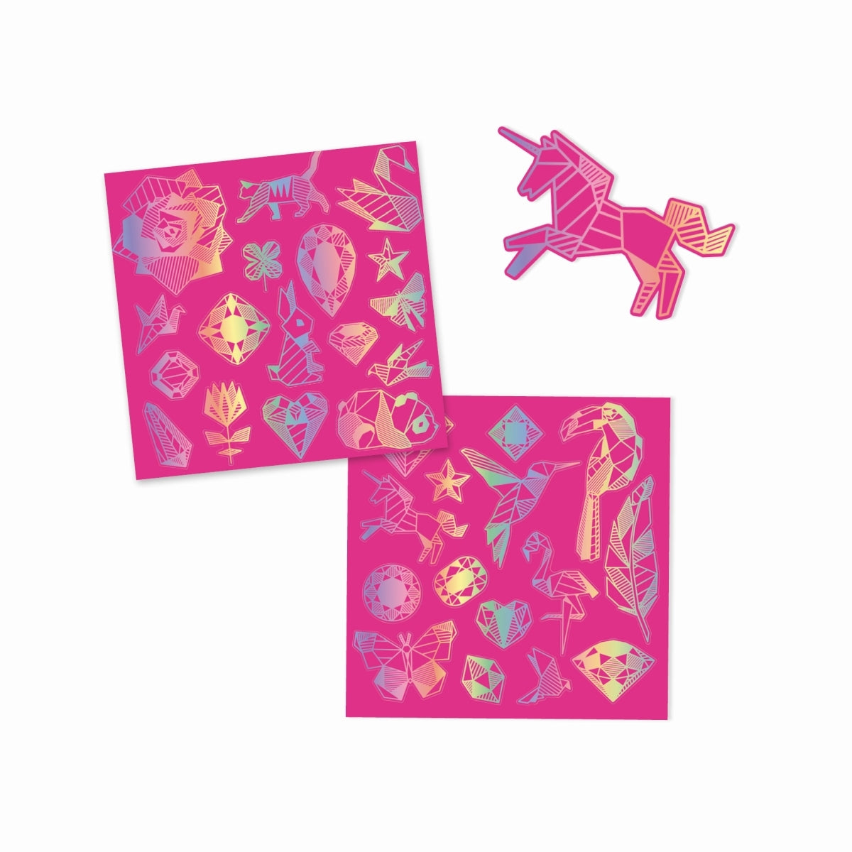 Djeco Kratzbild Sticker Diamant