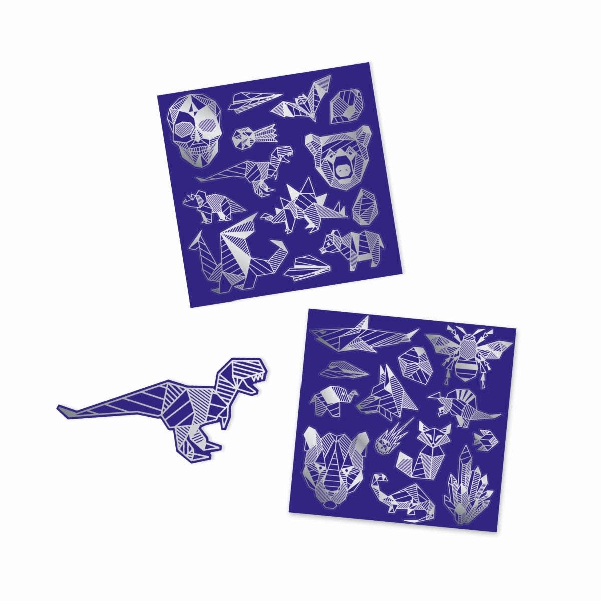 Djeco Kratzbild Sticker Eisen