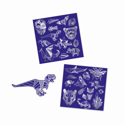 Djeco Kratzbild Sticker Eisen