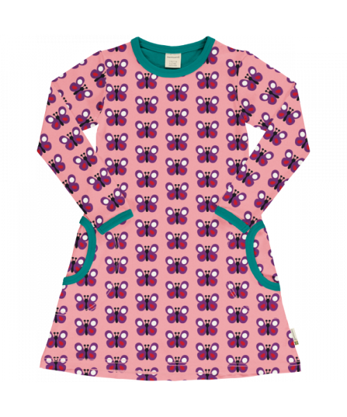 maxomorra Langarm Kleid GARDEN BUTTERFLY