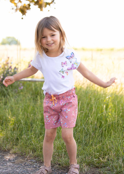 Enfant Terrible Top mit Schmetterlingsdruck weiß
