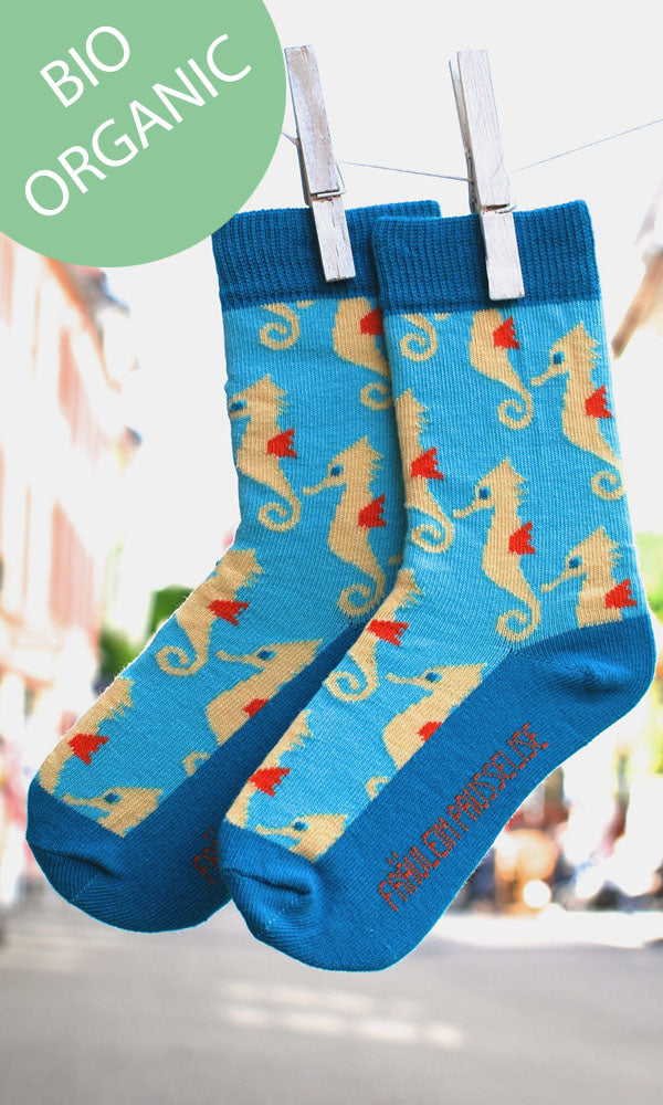 Fräulein Prusselise Socken Seepferdchen BIO