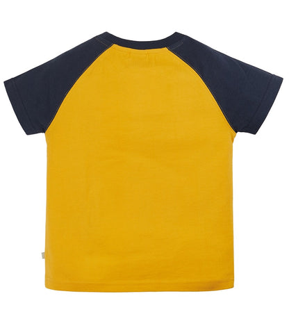Frugi Rafe Raglan T-shirt Bumblebee/Camper